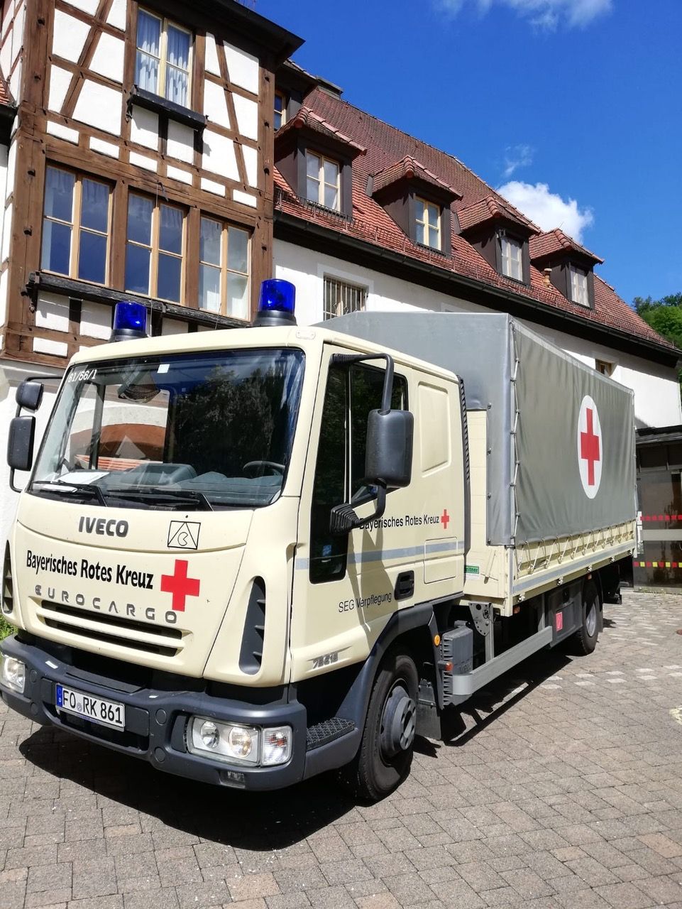 Betreuungslkw im Einsatz
